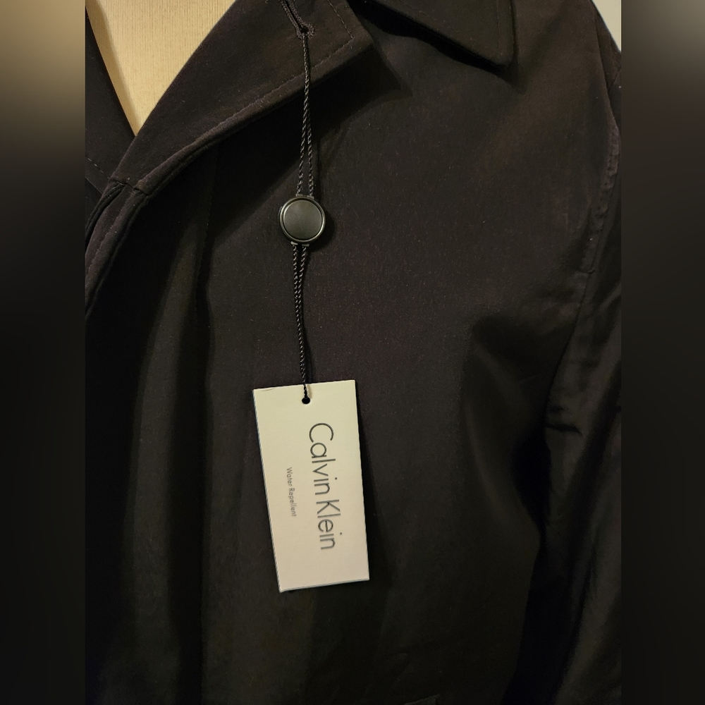 Mens Calvin Klein water resistant overcoat. 40R. NWT - Picture 3 of 9